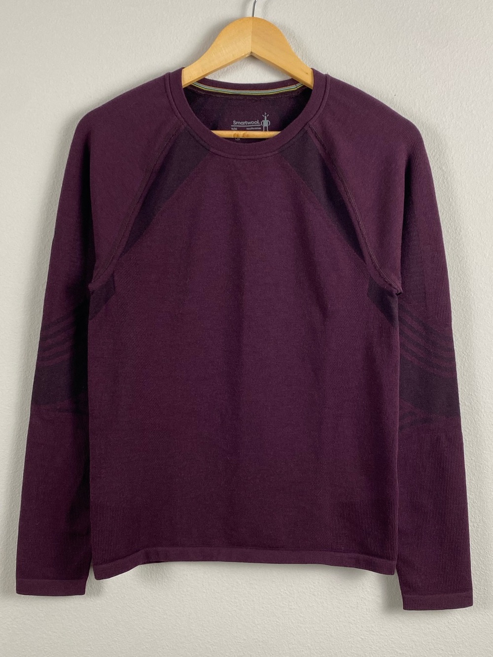Smartwool Intraknit Active Base Layer Long Sleeve Top | Eggplant/Black